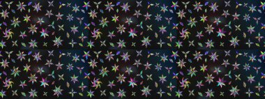 Raster deseni. Çiçekli çiçek deseni, suluboya. Süslü kumaş deseni.