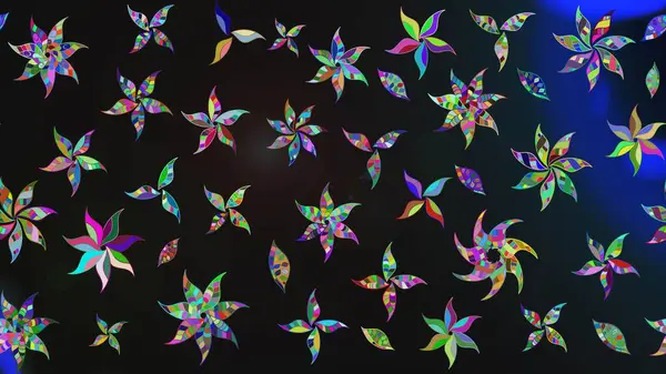 Renkli Bahar Teması eskiz kalıbı. Düz Çiçek Elementleri Tasarımı. Çiçekli çizim şekli. Gri renkli çiçekler.