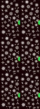 Düz Çiçek Elementleri Tasarımı. Raster illüstrasyonundaki çiçek desenli çizim. Renkli Bahar Teması eskiz kalıbı. Siyah renkte çiçekler.