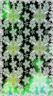 Modern stil dokusu. Çiçek desenli raster, yeşil çizgi grafik deseni soyut raster arkaplan.