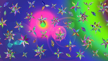 Raster. Eski usul. Tomurcukları çiçek olan sevimli bir çiçek deseni. Eskiz geçmişi. Kumaş, tekstil, duvar kağıdı baskısı için. Raster illüstrasyonu.