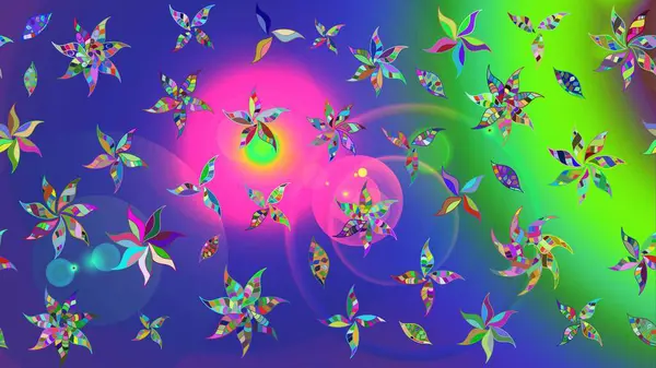 Raster. Eski usul. Tomurcukları çiçek olan sevimli bir çiçek deseni. Eskiz geçmişi. Kumaş, tekstil, duvar kağıdı baskısı için. Raster illüstrasyonu.