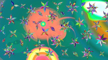 Elle çizilmiş sonbahar çiçeği deseni. Renkli mavi çizim kalıbı. Tekstil ve kapak tasarımı için mükemmel. Mavi renkli çiçekler. Doodle tarzı.