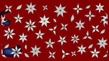 Çiçekli el çizimi çizimi deseni. Modern gelişim kırmızı raster arka plan duvar kağıdı çizimi klasik çizgili iz sürme desenli çiçekler, çiçekli süsler.