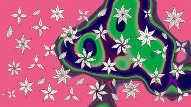 Suluboya çizim kalıbı. Dekorasyon ve tasarım için güzel bir desen. Moda baskısı. Çiçeğin suluboya çizimlerinin mükemmel deseni. Eski model. Raster illüstrasyonu.