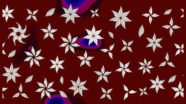 Çiçekli karalama şeklinde Raster çiçek deseni. Nazikçe, güzel çiçek arkaplanı. Kırmızı renkte çiçekler.