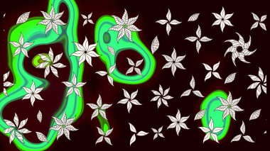 Organik motif arka planı. Çizim kalıbı. Raster illüstrasyonu. Ultraviyole kumaş deseni.