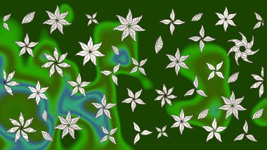 Botanik çizim kalıbı. Organik elementler. Suluboya etkisi. Raster deseni.