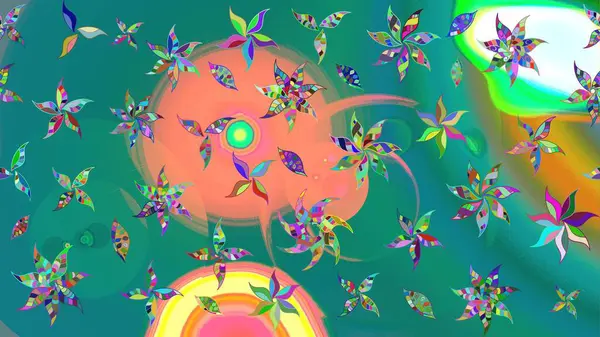 Elle çizilmiş sonbahar çiçeği deseni. Renkli mavi çizim kalıbı. Tekstil ve kapak tasarımı için mükemmel. Mavi renkli çiçekler. Doodle tarzı.