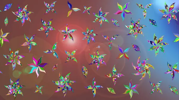 Hediye ambalaj kağıdı, tebrik kartları, posterler ve pankart tasarımı. Raster düz çiçek çizim deseni. Kahverengi renkte çiçekler.