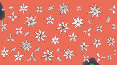 Çiçekli çiçek deseni, suluboya. Raster deseni. Küçük çiçekte güzel bir çiçek deseni..