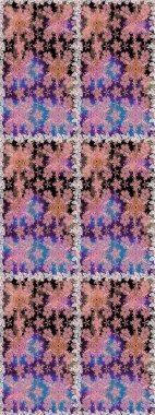 Beautiful fabric pattern. Raster illustration. Cute seamless floral print with spring flowers.