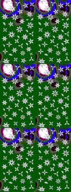 Kızılderili desenli desenli desenli şal deseni. Etnik Mandala süsü. Raster Henna dövme stili. Tekstil, tebrik kartı, boyama kitabı, telefon kılıfı baskısı için kullanılabilir.