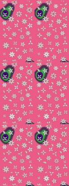 Klasik çiçekler. El çizimi, soyut ve süslü elementler. Yaz çiçekleri teması. Pembe renkler. Suluboya resim taklit Raster illüstrasyonu.