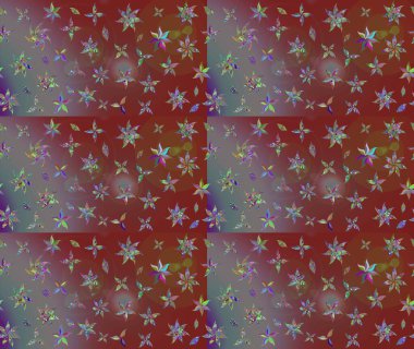 Suluboya, elle çizilmiş. Eskiz arkaplan modeli. Raster hisseleri. Kahverengi üzerine çiçekler.