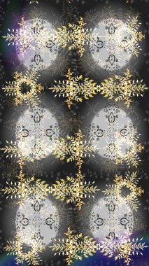 Renkli elementlerle Raster ilginç desen.