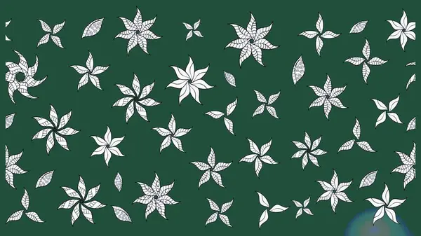 Çiçekli yaz çiçekleri. Küçük çiçekte güzel bir desen. Küçük renkli çiçekler. Moda baskıları için zarif bir şablon. Motley illüstrasyonu. Çizim.