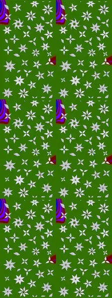 Taslak dekoratif arka plan, çiçek mandala. Çiçek. Raster illüstrasyonu. Yeşil renklerde.