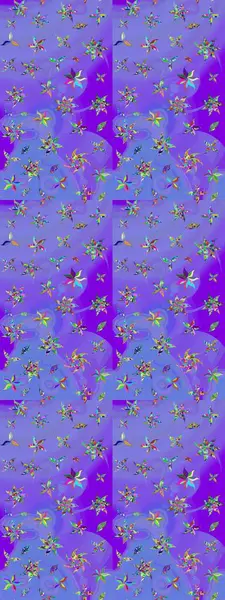 Küçük çiçekte güzel bir çiçek deseni var. Çiçekli çiçek deseni, suluboya. Raster deseni.