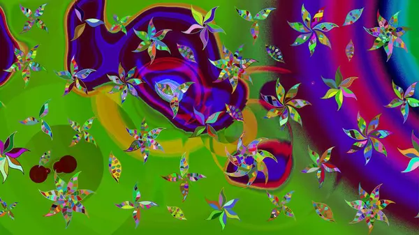 Raster Hip kumaş deseni. Eskiz Vintage Çiçek Deseni.