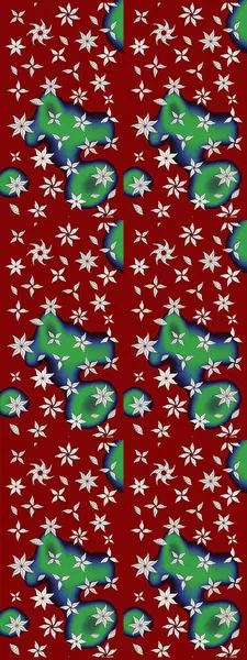 Eskiz arkaplan modeli. Vadinin çiçekleri kırmızı renklerde. Suluboya, elle çizilmiş. Raster - stok.