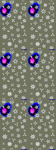 Çiçekli yumuşak bir eskiz şekli. Raster çiçekleri klasik tarzda çizilmiş. Yumuşak, yeşil renkli bahar çiçekleri. Raster illüstrasyonu.