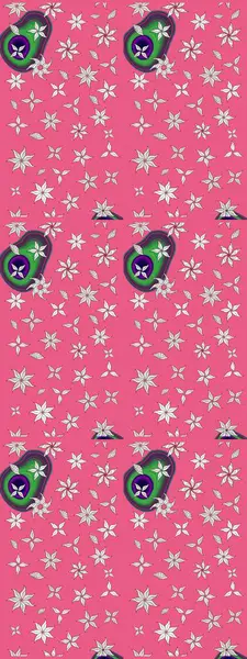 Klasik çiçekler. El çizimi, soyut ve süslü elementler. Yaz çiçekleri teması. Pembe renkler. Suluboya resim taklit Raster illüstrasyonu.