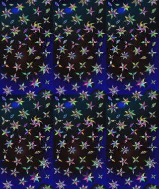 Raster illüstrasyonu. Eski usul küçük çiçekli şirin bir eskiz deseni. Moda arka planında parlak buketler. Kumaş, duvar kâğıdı ve kağıda yazdırmak için gelişen arkaplan.