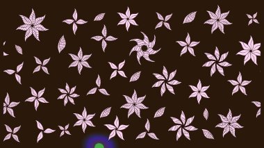 Raster illüstrasyonu. Küçük çiçekteki sevimli çiçek deseni. Kahverengi renkte yaz çiçekleri. Raster deseni.