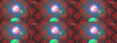 Sevimli çiçek desenli küçük çiçek. Raster resim. Sorunsuz.