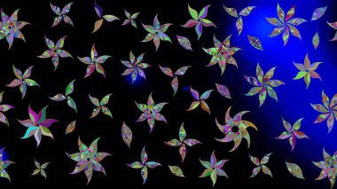 Raster stili kumaş deseni. Çiçekler suluboya çizim deseni.