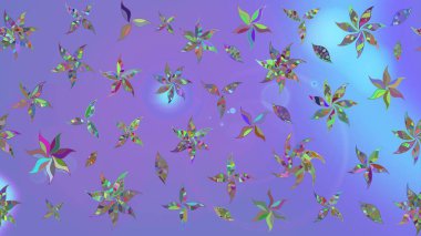 Tekstil için suluboya eskiz deseni. El çizimi çiçek çizimi deseni (fayans). Şirin çiçekli, desenli, menekşe renkli çizim deseni.