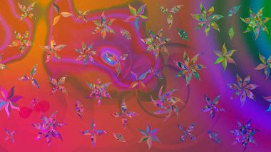 Raster Hip kumaş deseni. Eskiz Vintage Çiçek Deseni.