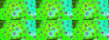 Eskiz klasiği. Düz Çiçek Elementleri Tasarımı. Renkli Bahar Teması eskiz kalıbı. Raster Şirin kumaş deseni.