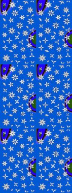 Yapraklı çizim şekli. Şirin, zarif çiçekler Raster illüstrasyonu. Poster ya da kapak için arka plan. Tekstil için figür. Davetiye ve kartpostal tasarımı için dekoratif çiçek unsurları.