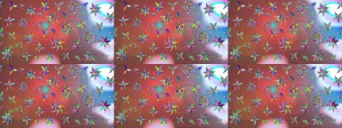 El çizimi. Çiçekler, dallar, bitkiler ve çiçekler. Raster illüstrasyonu. Güzel kumaş deseni.