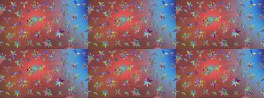 Kartlar, davetiyeler, tarih kartları ve daha fazlası için kullanılabilir. Büyük bir çiçek boyası seti. Raster şirin suluboya çiçek deseni çizimi.