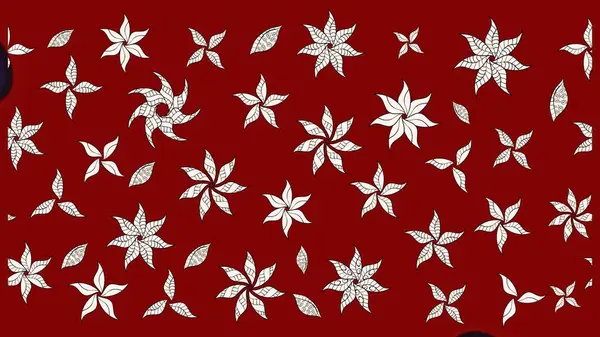 Çizgi çizimi kalıbı. Raster Moda kumaş deseni. Şirin çiçekler..