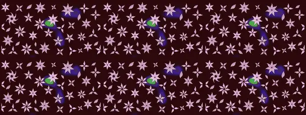 Modern çiçek arkaplanı. Parlak renkli çiçekleri ve kahverengi renkli yaprakları olan harika bir çiçek deseni. Halk tarzı. Moda baskıları için zarif bir şablon.