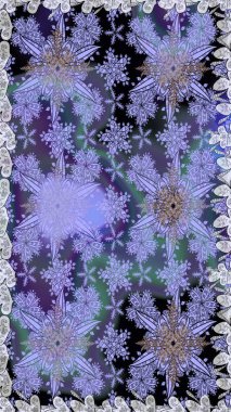 1950-1960 motifleri. El çizimi çiçek unsurları olan soyut, dikişsiz raster deseni. Mavi maviye. Retro tekstil tasarım koleksiyonu. Çiçekli ipek eşarp..