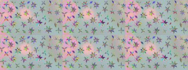 Yumuşak, bahar çiçekli arka plan. Gri renkli çiçekler. Raster çiçek desenli ve çiçekli..