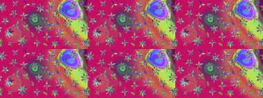 Çiçekli eskiz deseni. El çizimi. Suluboya çizimi. Mor renkte çiçekler.