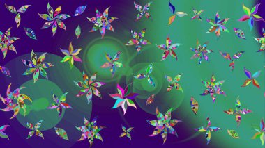 Gömlek baskısı için çiçek boyası. Mavi renkli çiçekler. Çiçek eskiz kalıbı geçmişi.