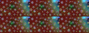 Hoş bir çiçek geçmişi var. Güzel kumaş deseni. Küçük bir çiçekte eskiz deseni. Raster illüstrasyonu.