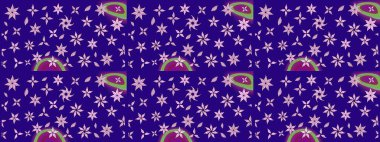 Mavi renkte manzaralı çiçek deseni. Sevgililer günü ve tebrik kartı konsepti için şık bir davetiye. Çiçek kompozisyonu, el boyası, hassas şablon. Üst görünüm, yumuşak biçim.