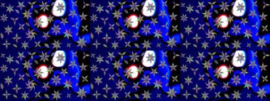 Renkli Yaz Temalı eskiz kalıbı. Mavi renkli çiçekler. Düz Çiçek Elementleri Tasarımı. Sevimli çiçek raster deseni.