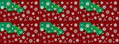 Renkli raster çizimi çizimi. Küçük çiçekteki sevimli çiçek deseni. Birçok kırmızı soyut çiçekli tropikal çizim deseni.