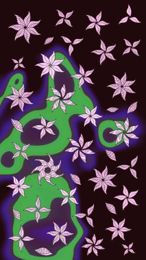 Modaya uygun kumaş deseni. Raster illüstrasyonu. Küçük çiçekteki sevimli çiçek deseni. Tony 'nin kumaş desenini çiz.