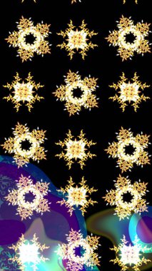 Düz kar karalama ikonları, yılbaşı afişi için kar taneleri silueti, kartlar. Yeni yıl kar tanesi. Siyah, sarı ve mavi renkler üzerine şirin soyut kar taneleri raster tasarımı.