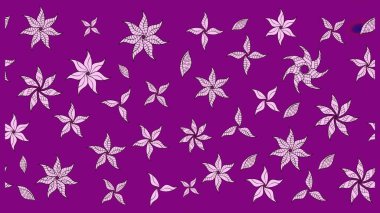 Raster illüstrasyonu. Küçük çiçekteki sevimli çiçek deseni. Raster deseni. Yumuşak, yaz çiçekleri mor renkte.